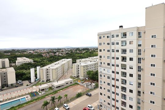 Vista da Sala de apartamento à venda com 2 quartos, 48m² em Santa Fe, Porto Alegre