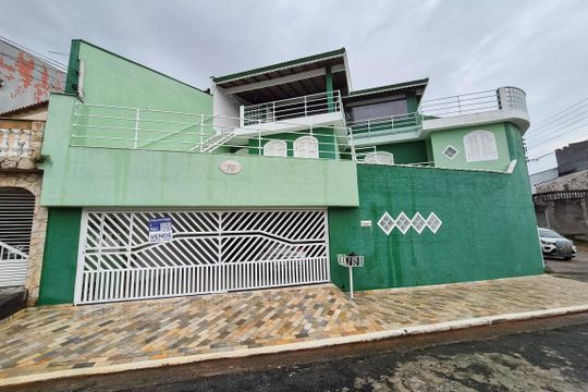 fachada de casa à venda com 3 quartos, 230m² em Vila Planalto, São Bernardo do Campo