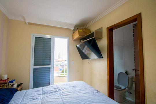 Quarto 1 - Suíte de apartamento à venda com 2 quartos, 110m² em Jardim Paraiso, Santo André