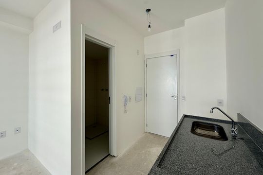 Cozinha  de kitnet/studio para alugar com 1 quarto, 20m² em Vila Cordeiro, São Paulo