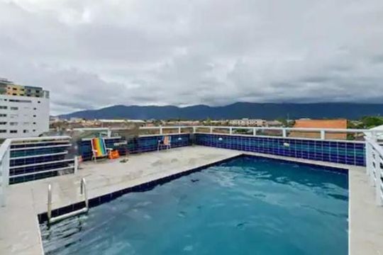 Área externa de casa para alugar com 1 quarto, 37m² em Jardim Real , Praia Grande