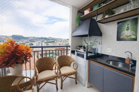 Varanda gourmet de apartamento à venda com 2 quartos, 52m² em Bussocaba, Osasco