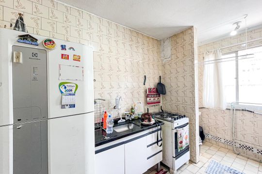 Cozinha de apartamento à venda com 2 quartos, 58m² em Lauzane Paulista, São Paulo