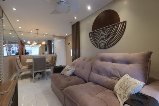 Sala de apartamento à venda com 2 quartos, 60m² em Vila Ema, São Paulo