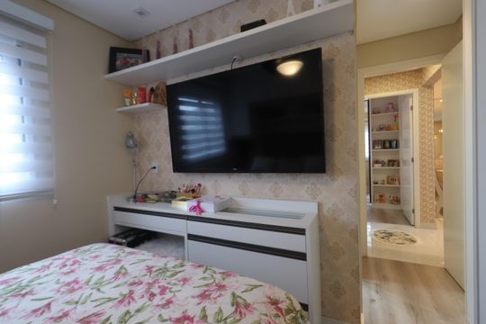 Suíte de apartamento à venda com 2 quartos, 60m² em Vila Ema, São Paulo