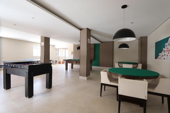 Área comum - Sala de Jogos de apartamento à venda com 2 quartos, 60m² em Vila Ema, São Paulo