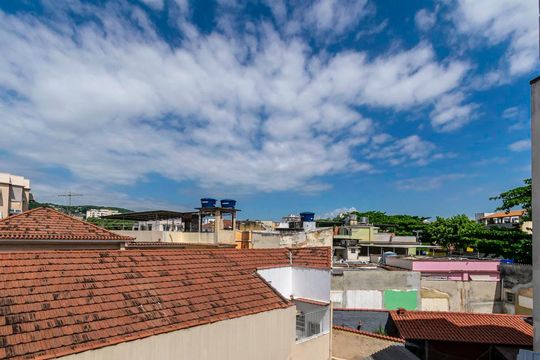 Vista da Sala de apartamento à venda com 1 quarto, 47m² em Olaria, Rio de Janeiro