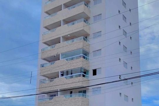 Fachada de apartamento para alugar com 1 quarto, 41m² em Jardim Imperador, Praia Grande