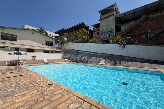Área comum - Piscina de apartamento à venda com 2 quartos, 55m² em Freguesia (jacarepaguá), Rio de Janeiro