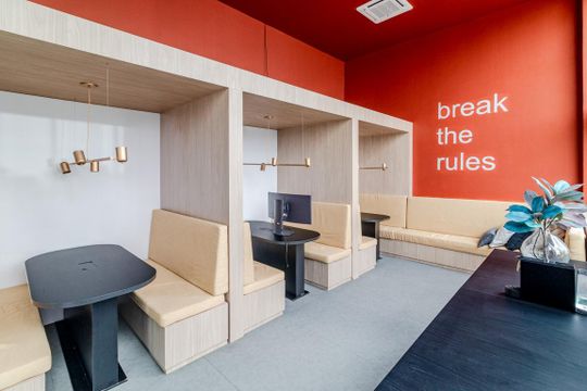 Área comum - Coworking de kitnet/studio para alugar com 1 quarto, 26m² em Cerqueira César, São Paulo