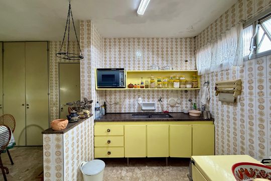 Cozinha de apartamento à venda com 3 quartos, 112m² em Santo Amaro, São Paulo