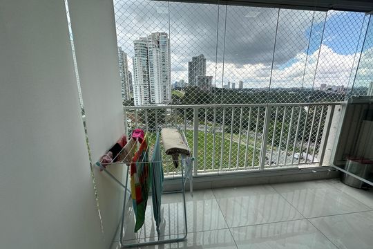 Varanda da Sala de apartamento para alugar com 1 quarto, 54m² em Alphaville Empresarial, Barueri