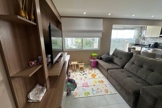 Sala de apartamento para alugar com 1 quarto, 54m² em Alphaville Empresarial, Barueri
