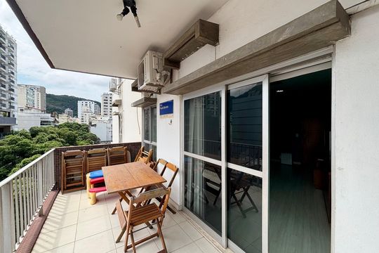 Varanda da sala de apartamento para alugar com 2 quartos, 79m² em Botafogo, Rio de Janeiro