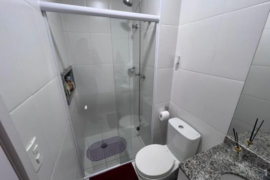 Banheiro de apartamento à venda com 2 quartos, 70m² em Independência, São Bernardo do Campo
