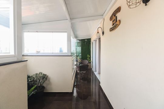 Varanda Gourmet  de apartamento à venda com 3 quartos, 154m² em Vila Gomes Cardim, São Paulo
