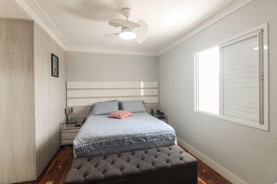 Suíte  de apartamento à venda com 3 quartos, 154m² em Vila Gomes Cardim, São Paulo
