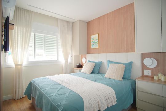 Suíte de apartamento à venda com 3 quartos, 71m² em Jardim do Salso, Porto Alegre