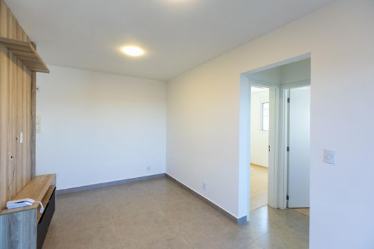 Sala/Cozinha de apartamento para alugar com 2 quartos, 54m² em Mansões Santo Antônio, Campinas
