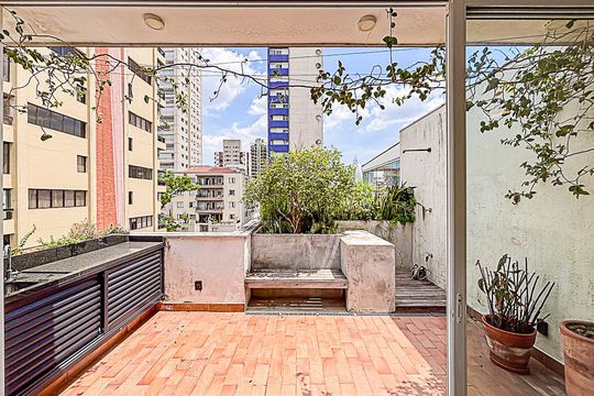Área externa de apartamento à venda com 1 quarto, 84m² em Sumaré, São Paulo