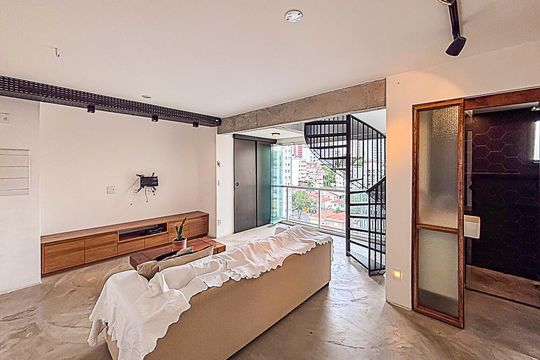 Sala de apartamento à venda com 1 quarto, 84m² em Sumaré, São Paulo