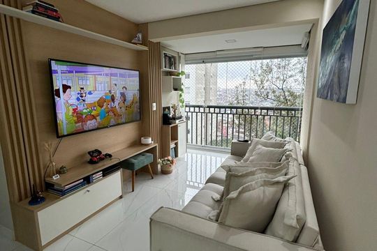 Sala de apartamento para alugar com 3 quartos, 72m² em Vila Castelo, São Paulo