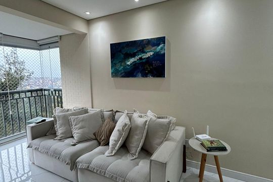 Sala de apartamento para alugar com 3 quartos, 72m² em Vila Castelo, São Paulo