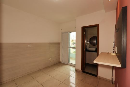 Suíte de apartamento à venda com 2 quartos, 110m² em Jardim Progresso, Santo André