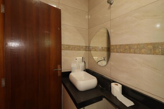 Banheiro da Suíte de apartamento à venda com 2 quartos, 110m² em Jardim Progresso, Santo André