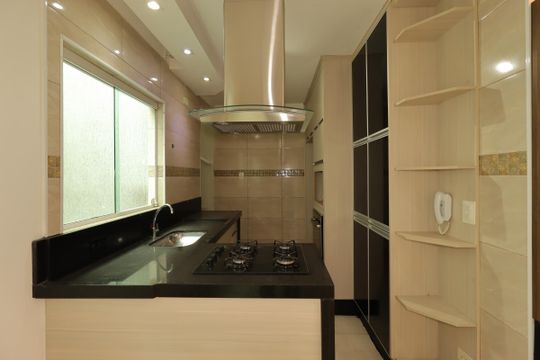 Cozinha de apartamento à venda com 2 quartos, 110m² em Jardim Progresso, Santo André