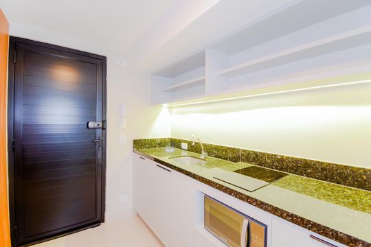 Cozinha de kitnet/studio para alugar com 1 quarto, 34m² em Vila Galvão, Guarulhos