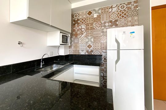 Cozinha de kitnet/studio para alugar com 1 quarto, 36m² em Ouro Preto, Belo Horizonte
