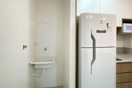 Cozinha de kitnet/studio para alugar com 1 quarto, 31m² em Paquetá, Belo Horizonte