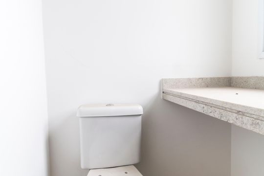 Banheiro da Suíte de apartamento à venda com 3 quartos, 165m² em Alphaville Conde Ii, Barueri