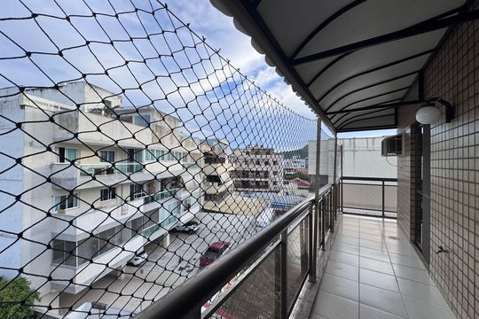 Varanda Suíte 1 e 2 de apartamento à venda com 3 quartos, 403m² em Recreio dos Bandeirantes, Rio de Janeiro