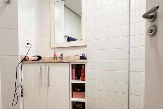 Banheiro da Suíte de apartamento à venda com 3 quartos, 104m² em Centro, São Bernardo do Campo