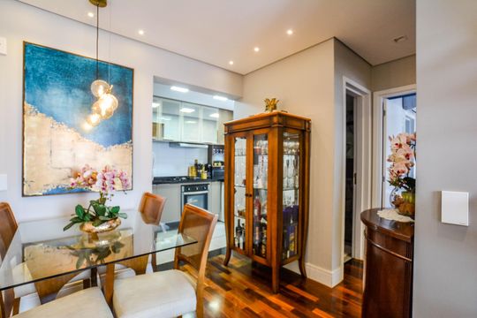Sala de apartamento à venda com 2 quartos, 60m² em Parque das Nações, Santo André