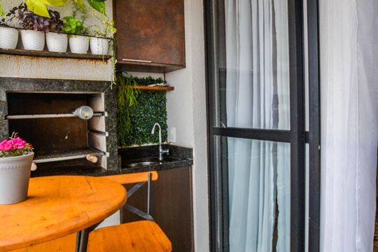 Varanda da Sala de apartamento à venda com 2 quartos, 60m² em Parque das Nações, Santo André