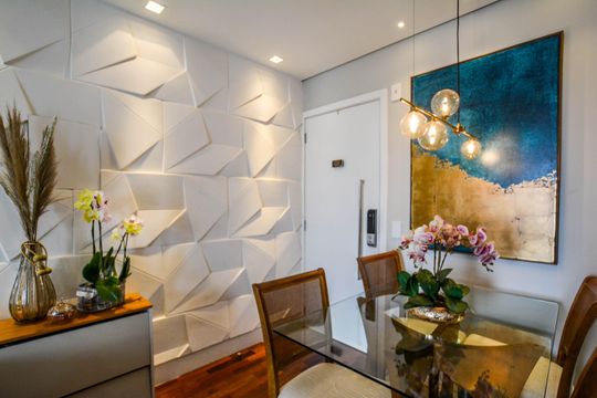 Sala de apartamento à venda com 2 quartos, 60m² em Parque das Nações, Santo André