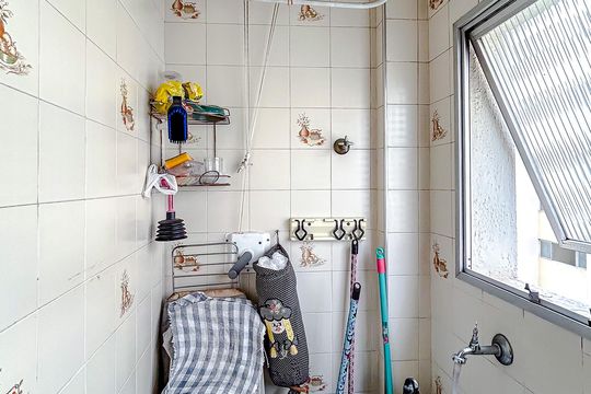 Área de Serviço de apartamento à venda com 1 quarto, 49m² em Parque São Jorge, São Paulo