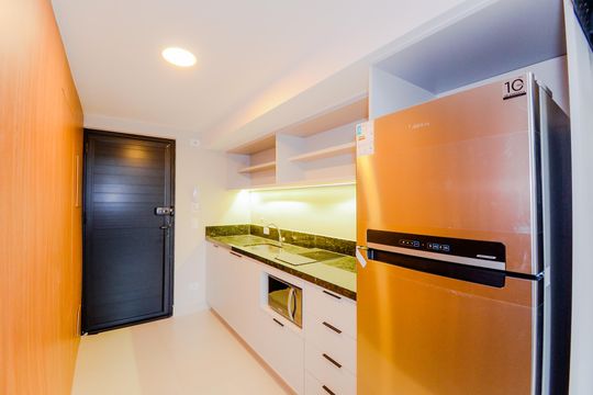 Cozinha de kitnet/studio para alugar com 1 quarto, 34m² em Vila Galvão, Guarulhos