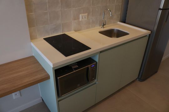 Cozinha de kitnet/studio à venda com 1 quarto, 24m² em Perdizes, São Paulo