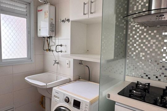 Área de serviço de apartamento à venda com 2 quartos, 58m² em Barra Funda, São Paulo