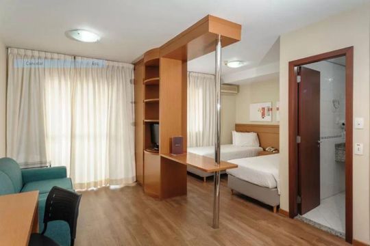 Sala de apartamento para alugar com 1 quarto, 35m² em Centro, Osasco