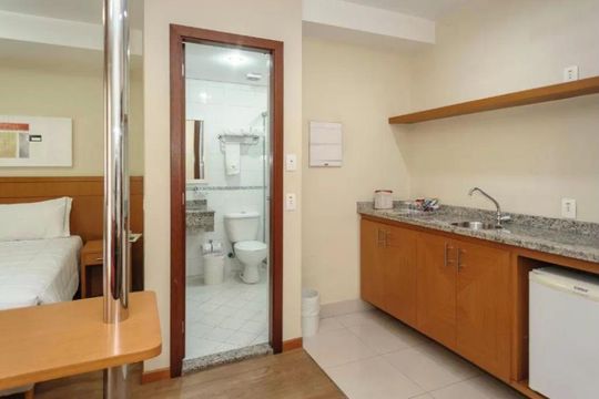 Cozinha de apartamento à venda com 1 quarto, 35m² em Centro, Osasco