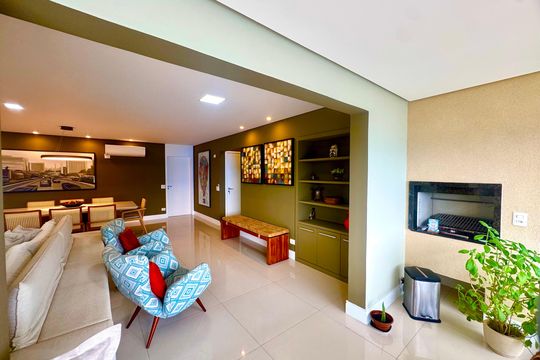 Varanda gourmet de apartamento à venda com 3 quartos, 159m² em Vila Rosalia, Guarulhos