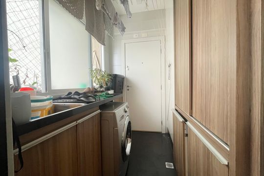Área de serviço de apartamento à venda com 3 quartos, 126m² em Vila da Serra, Nova Lima