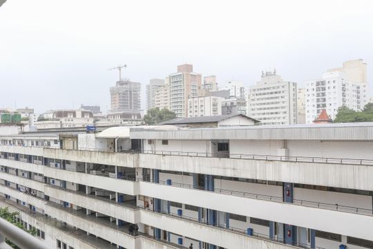 Vista da Sacada de apartamento à venda com 1 quarto, 36m² em Perdizes, São Paulo