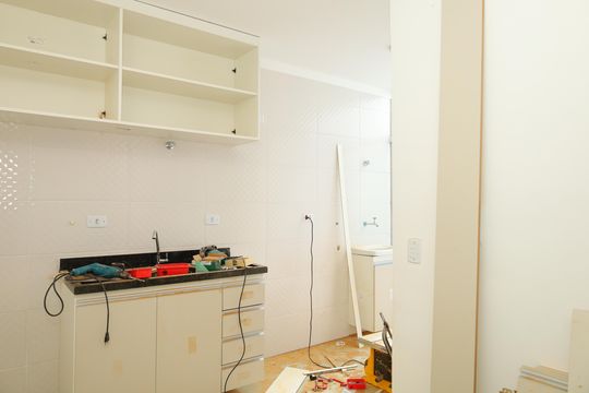 Cozinha de apartamento para alugar com 1 quarto, 35m² em Vila Rosaria, São Paulo