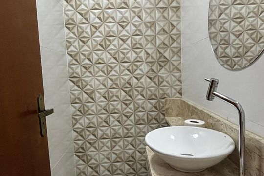 Banheiro de apartamento à venda com 2 quartos, 119m² em Vila Metalúrgica, Santo André